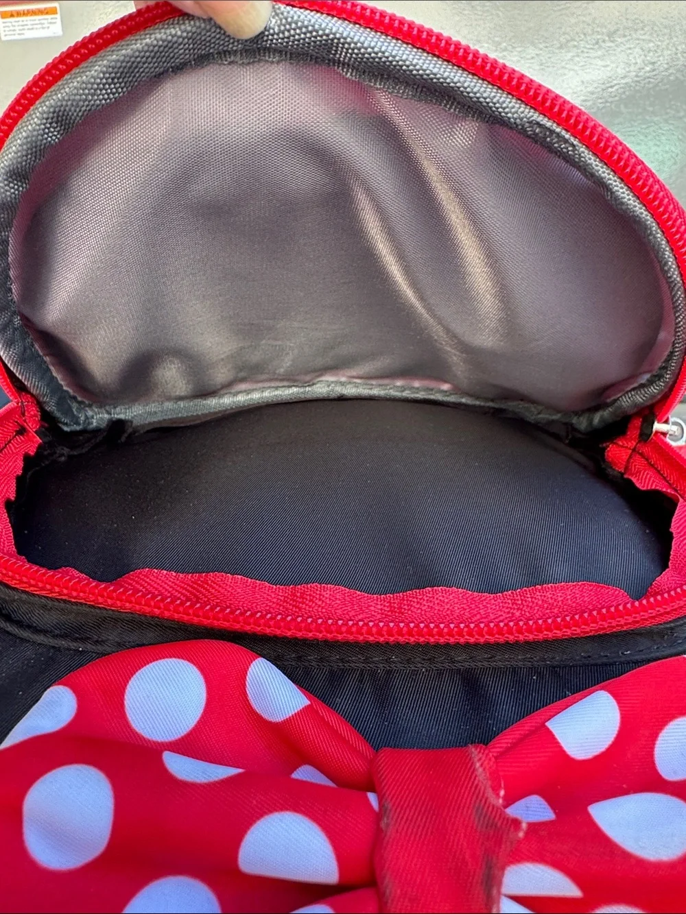 Kids Red Polka Dot Bow Mini Backpack